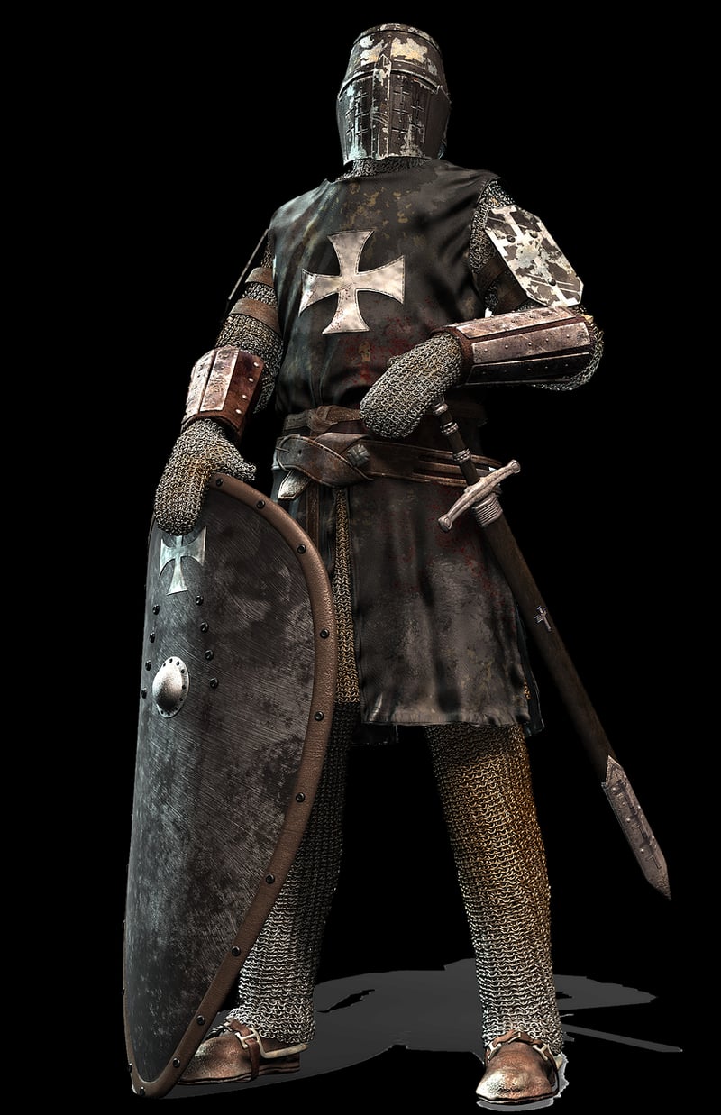 Medieval knight reenactment